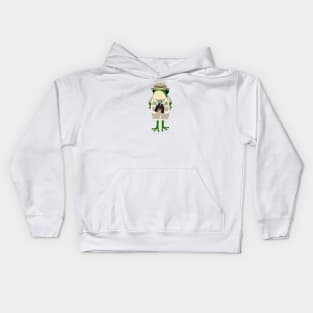 Frog on safari Kids Hoodie